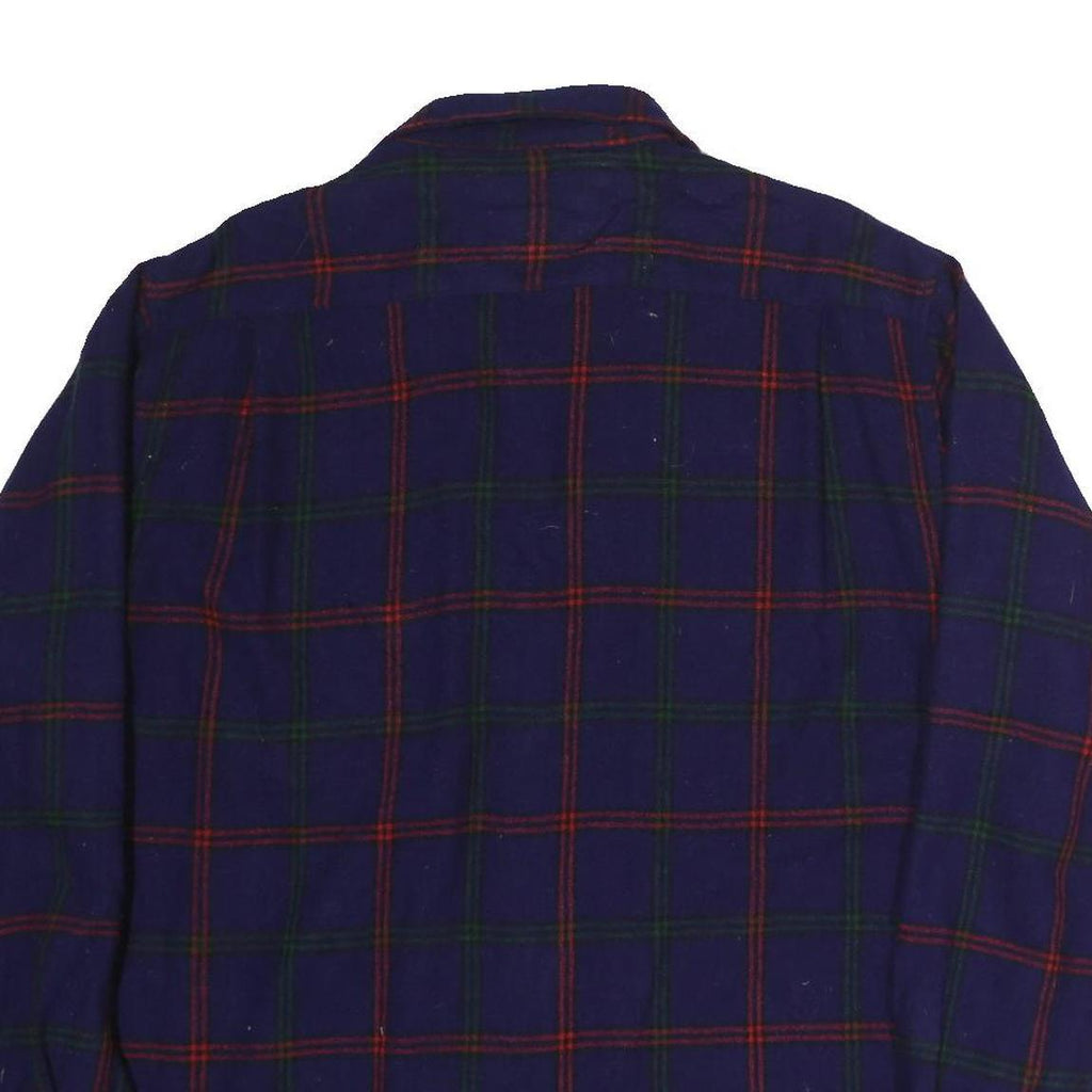 HIGH SIERRA Mens Blue & Red Plaid Cotton Shirt XL Button Front Casual