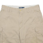 POLO RALPH LAUREN Mens Beige Cargo Shorts L W35 Casual Cotton Pocket Design