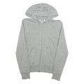 NIKE Womens Grey Hoodie Full Zip UK 10