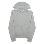 NIKE Womens Grey Hoodie Full Zip UK 10