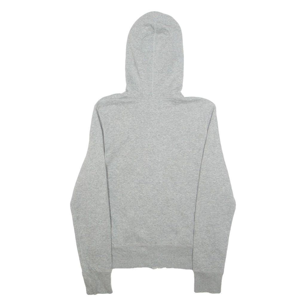 NIKE Womens Grey Hoodie Full Zip UK 10