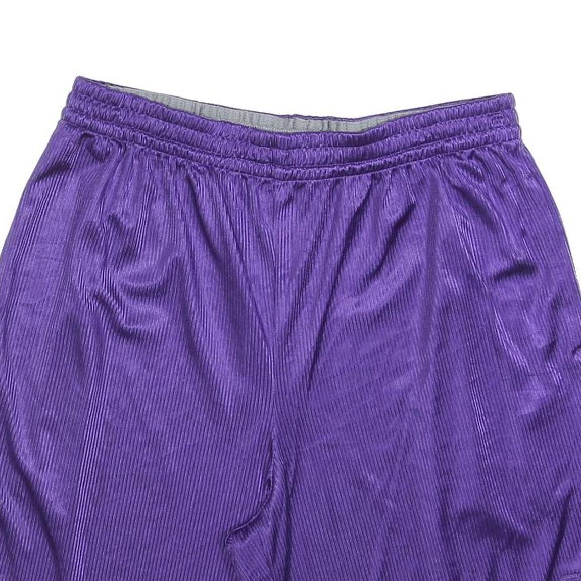 STARTER Mens Purple Casual Shorts L W32 Polyester Comfortable Fit