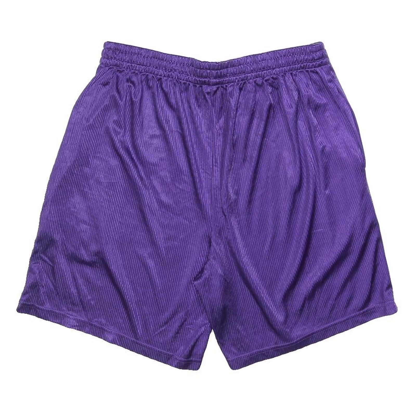 STARTER Mens Purple Casual Shorts L W32 Polyester Comfortable Fit