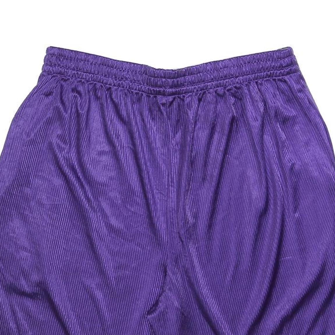 STARTER Mens Purple Casual Shorts L W32 Polyester Comfortable Fit
