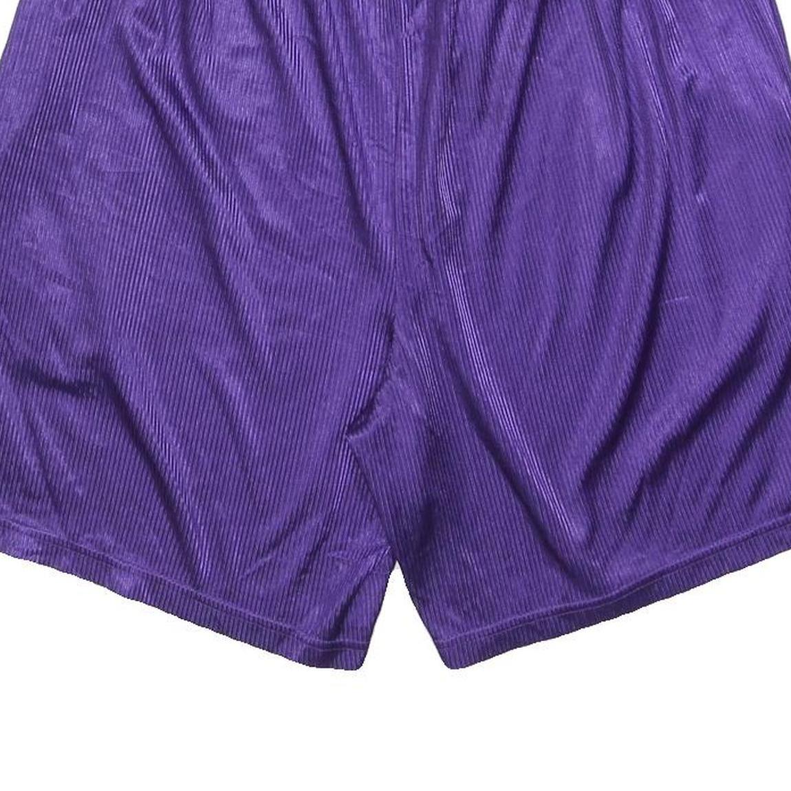 STARTER Mens Purple Casual Shorts L W32 Polyester Comfortable Fit