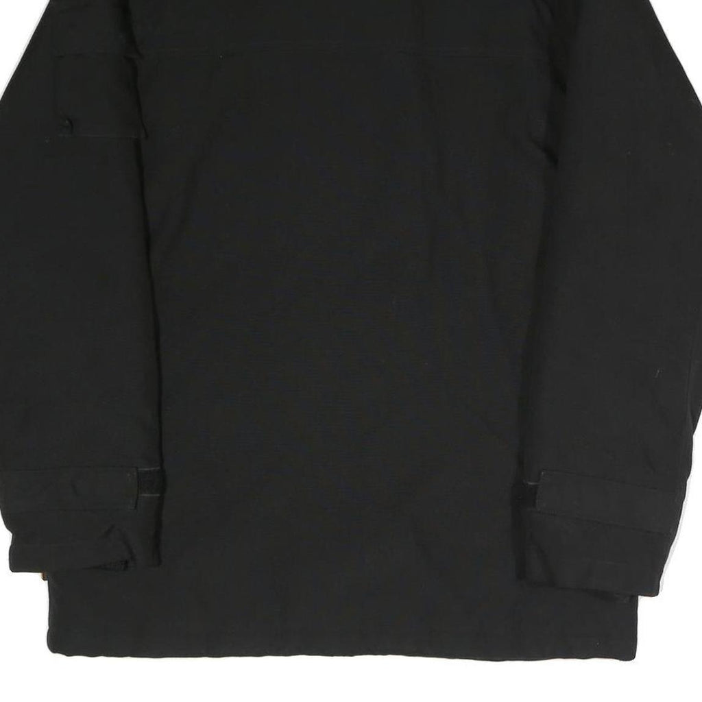 CARHARTT Mens Black Workwear Jacket S Polyester Blend Plain Zip Front Pockets