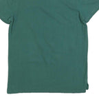 TOMMY JEANS Mens Green Cotton Blend Short Sleeve Polo Shirt M Classic Logo