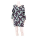 WHITE STUFF Womens Shift Dress Blue Crazy Pattern Knee Length UK 12