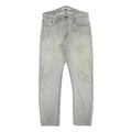 LEVI'S Mens Slim Grey Denim Slim Straight Jeans W32 L28 Casual Zip Closure