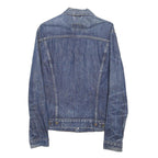 LEVI'S Womens Blue Denim Jacket L Cotton Blend Classic Button Closure