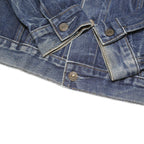 LEVI'S Womens Blue Denim Jacket L Cotton Blend Classic Button Closure