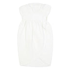 LAVINE BOUTIQUE Womens White Strapless Cotton Blend Mini Dress S Elegant Evening
