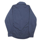 CARHARTT Mens Navy Blue Work Shirt S Polyester Blend Long Sleeve Button Down