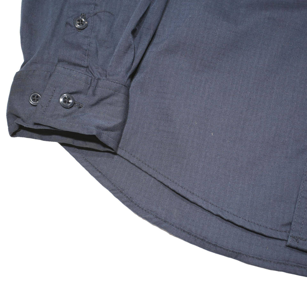 CARHARTT Mens Navy Blue Work Shirt S Polyester Blend Long Sleeve Button Down