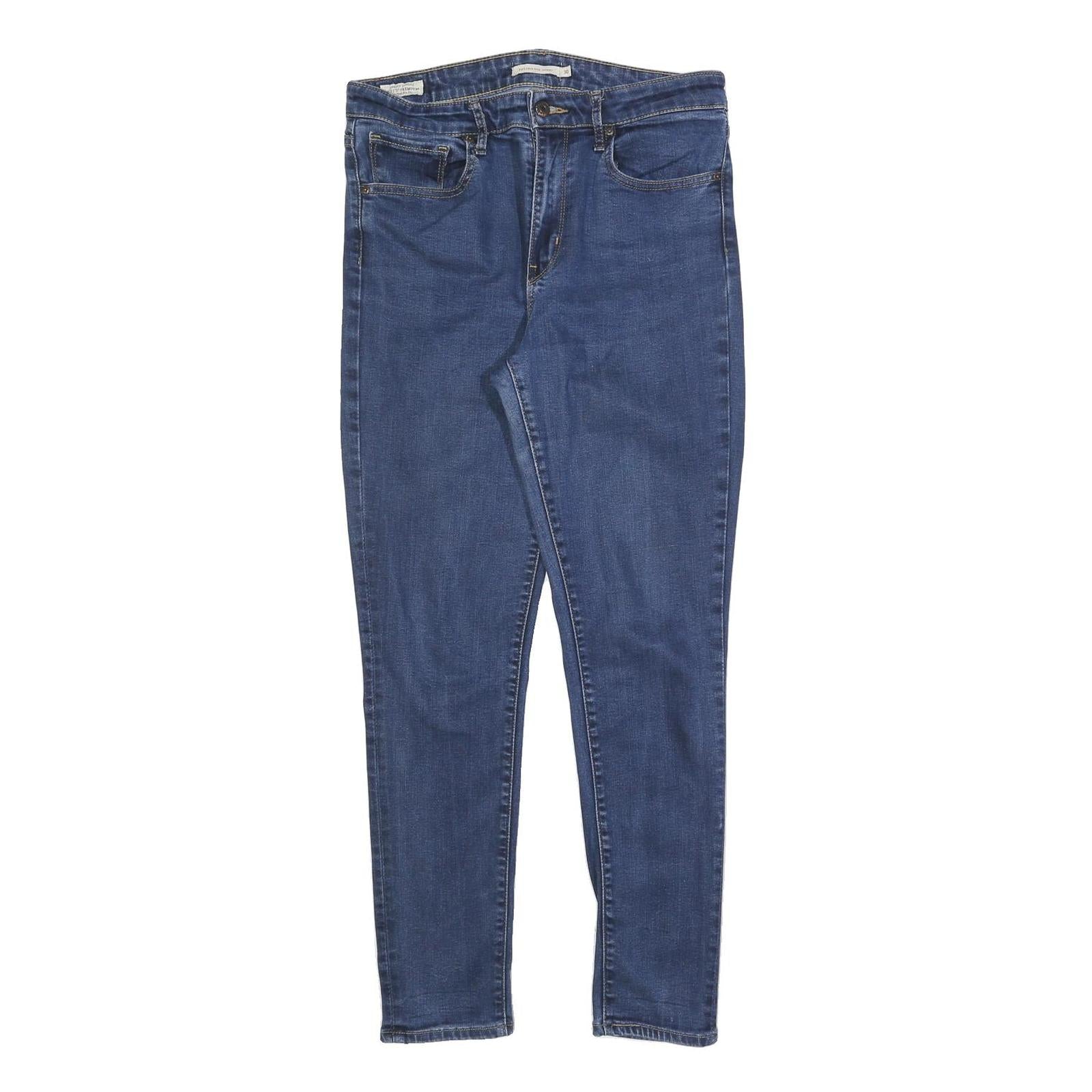 LEVI'S 721 Womens Jeans Blue Slim Skinny Denim Medium W30 L30 Stretch