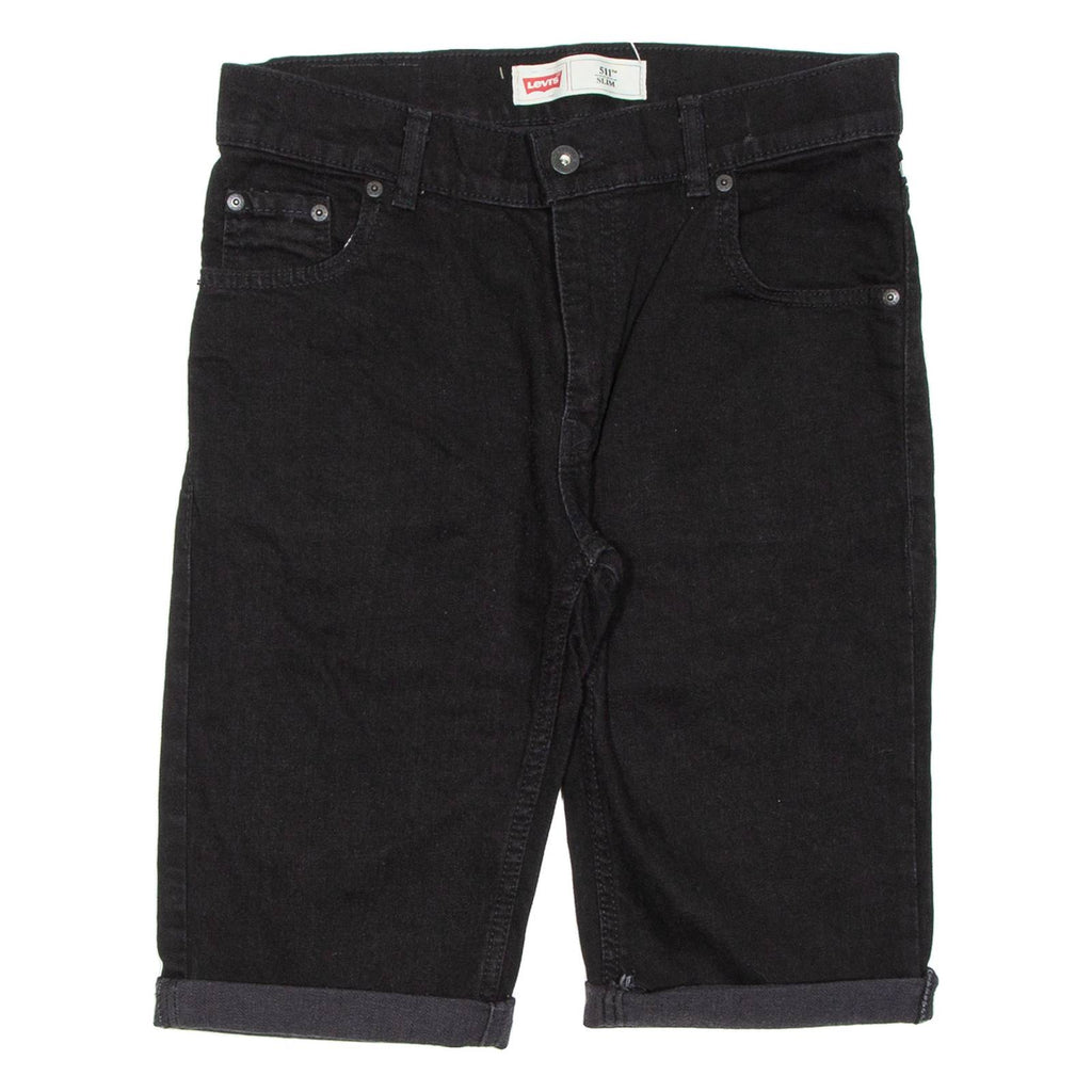 LEVI'S Mens Denim Shorts Black M W30
