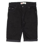 LEVI'S Mens Denim Shorts Black M W30