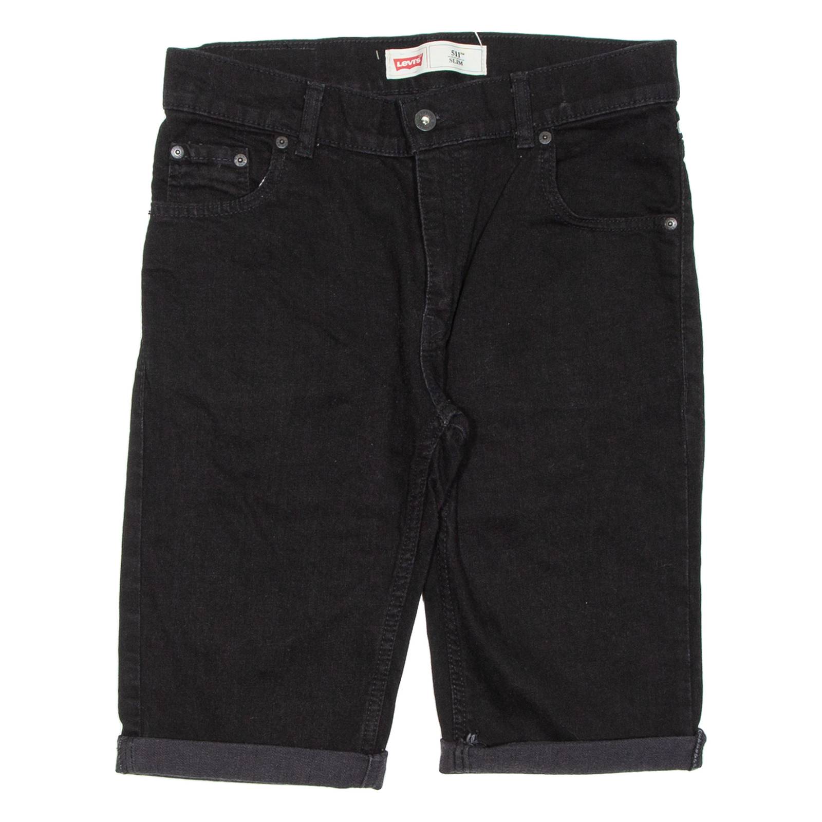 LEVI'S Mens Denim Shorts Black M W30