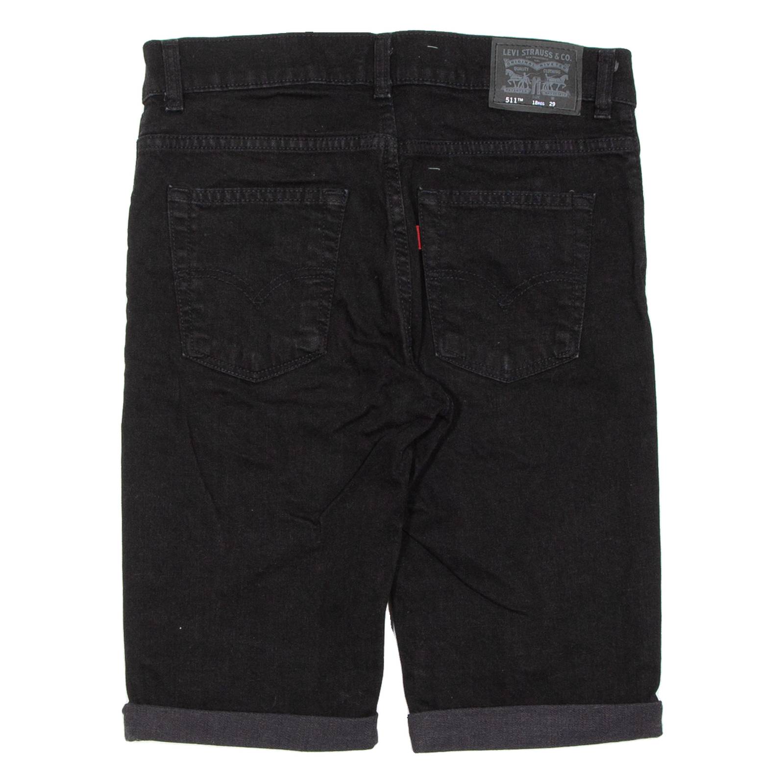 LEVI'S Mens Denim Shorts Black M W30