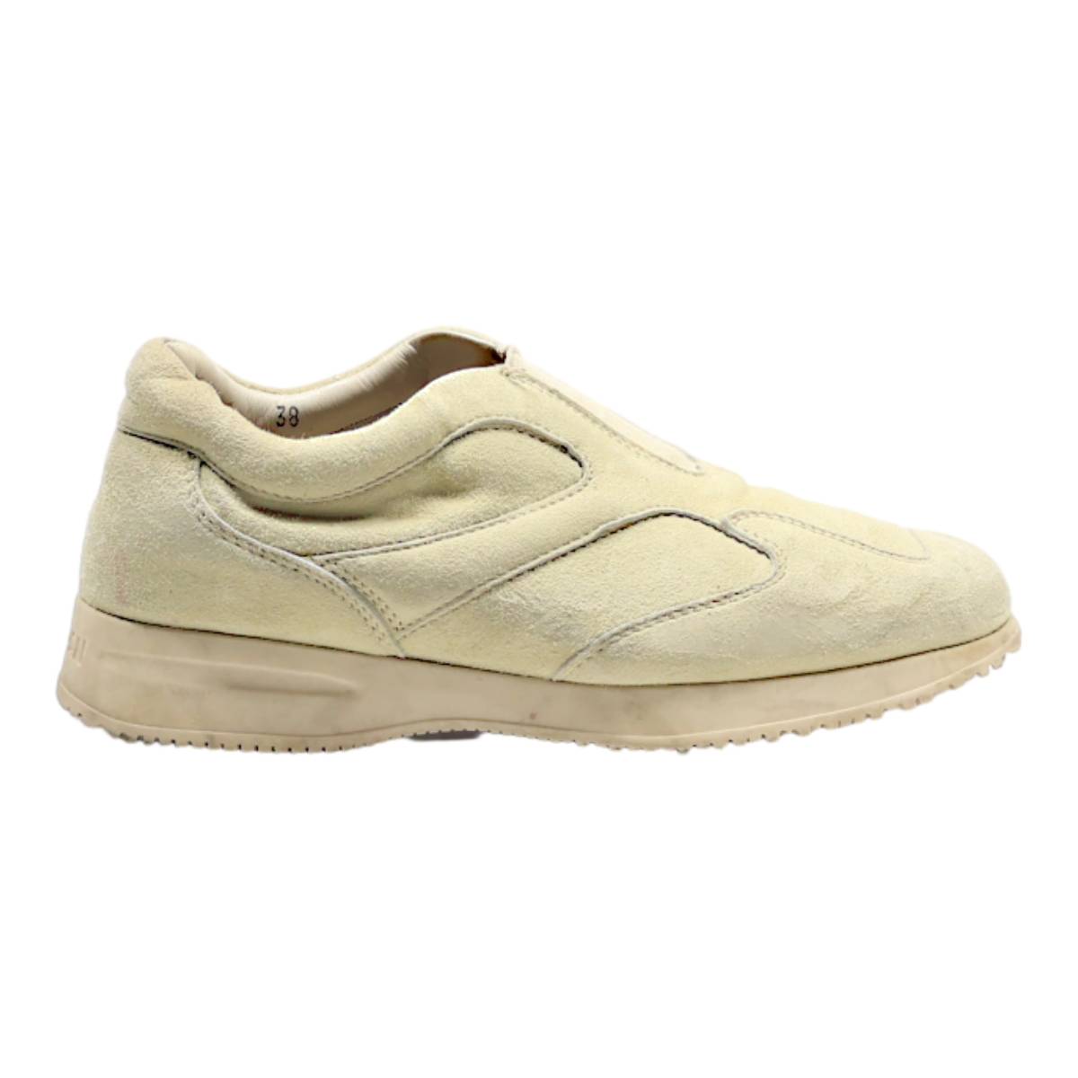 HOGAN Sneaker Trainers Green Suede Womens UK 5