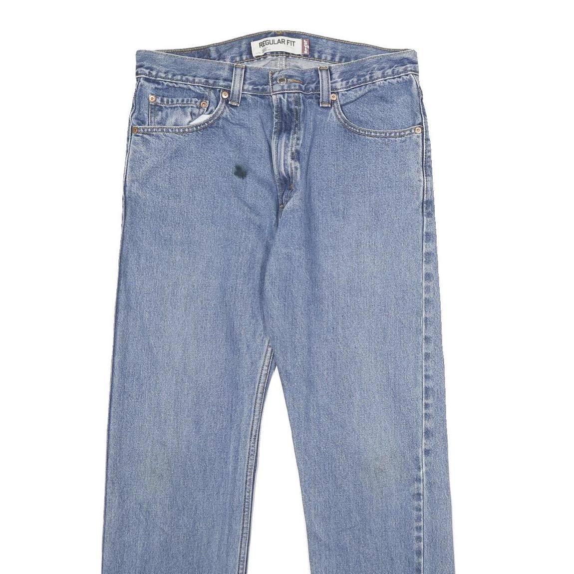 LEVI'S 505 Mens Regular Fit Straight Denim Light W33 L32 Classic Zip Jeans