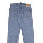 LEVI'S 505 Mens Regular Fit Straight Denim Light W33 L32 Classic Zip Jeans