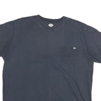 DICKIES Mens Black Pocket T-Shirt XL Short Sleeve Crew Neck Cotton Blend Casual