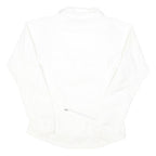 NIKE Womens White Jacket S Polyester Plain Zip Sportswear Athletic Outerwear