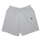 ADIDAS Mens Shorts Grey Casual Cotton Blend 2XL W34 Lightweight Drawstring