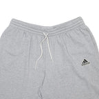 ADIDAS Mens Shorts Grey Casual Cotton Blend 2XL W34 Lightweight Drawstring