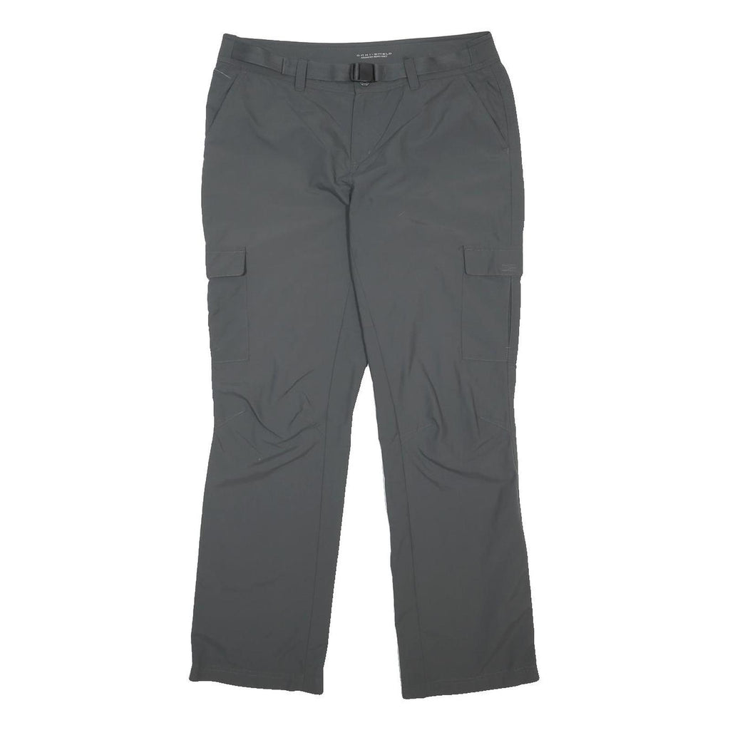 COLUMBIA Womens Nylon Grey Regular Fit Straight Trousers W34 L30 Outdoor Cargo