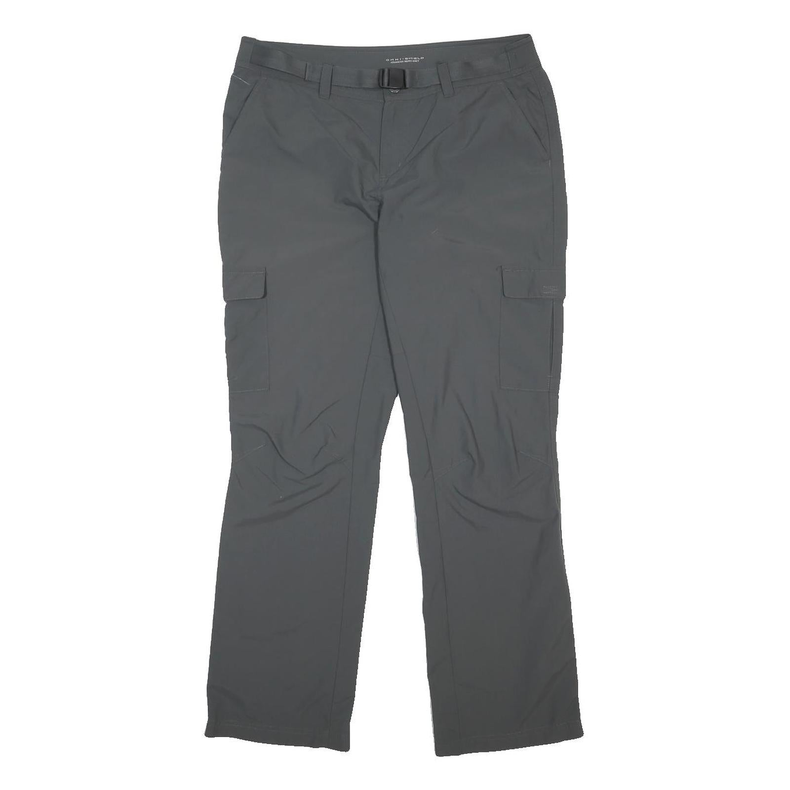 COLUMBIA Womens Nylon Grey Regular Fit Straight Trousers W34 L30 Outdoor Cargo