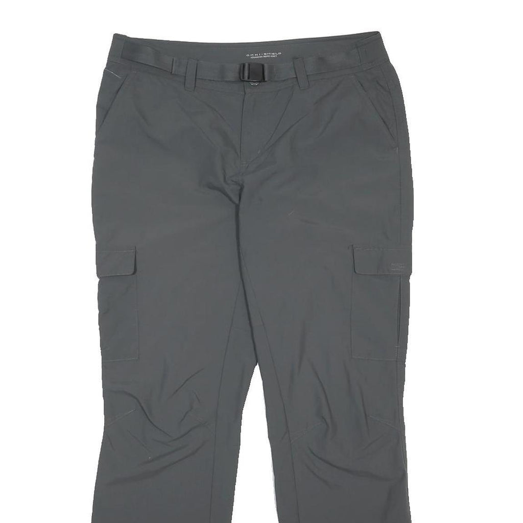 COLUMBIA Womens Nylon Grey Regular Fit Straight Trousers W34 L30 Outdoor Cargo