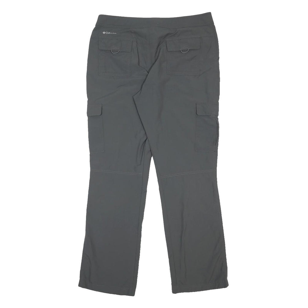COLUMBIA Womens Nylon Grey Regular Fit Straight Trousers W34 L30 Outdoor Cargo