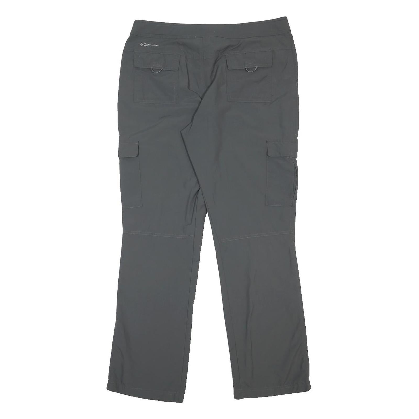 COLUMBIA Womens Nylon Grey Regular Fit Straight Trousers W34 L30 Outdoor Cargo