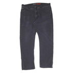 DICKIES Mens Cotton Black Regular Fit Straight Leg Trousers W38 L30 Workwear