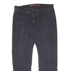 DICKIES Mens Cotton Black Regular Fit Straight Leg Trousers W38 L30 Workwear