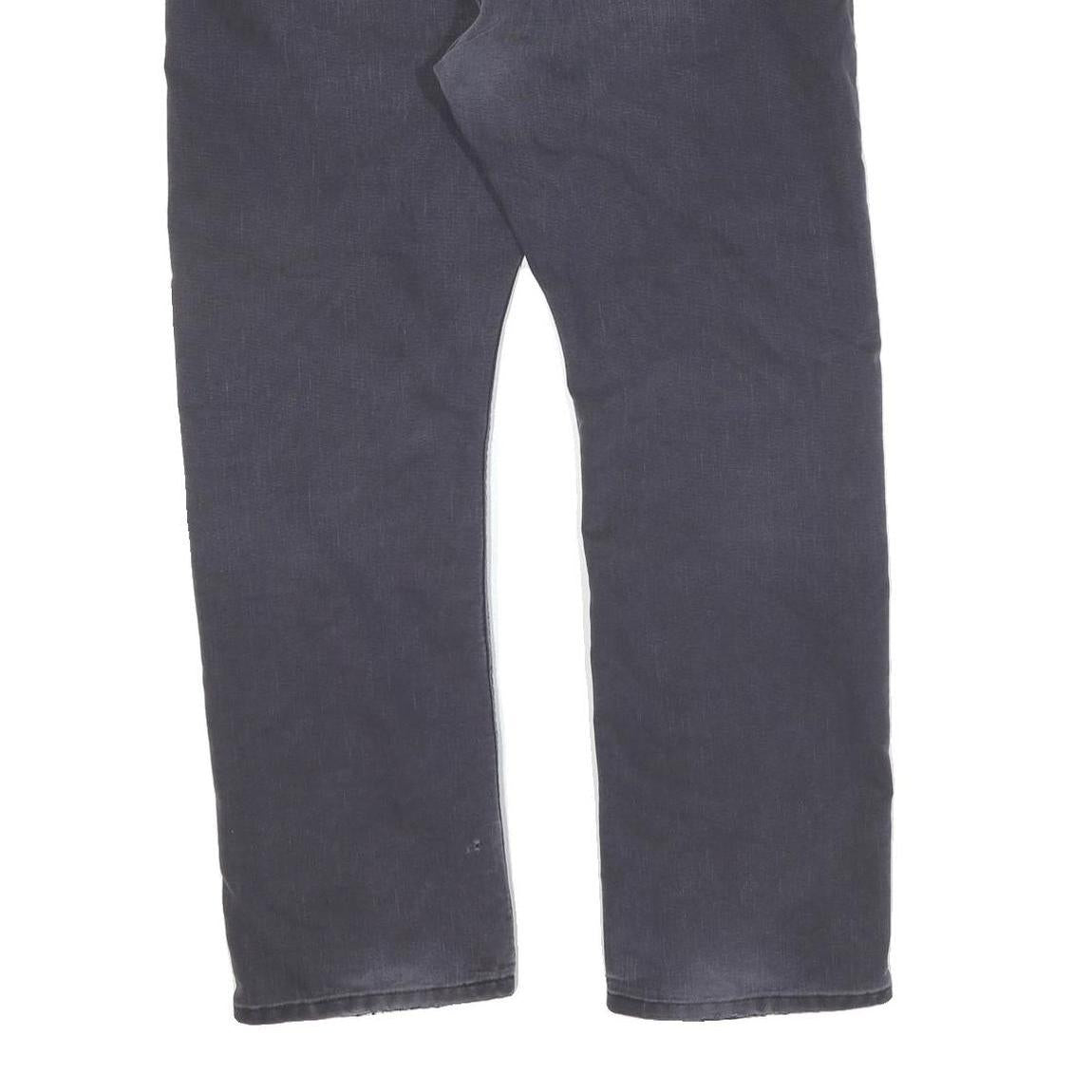 DICKIES Mens Cotton Black Regular Fit Straight Leg Trousers W38 L30 Workwear