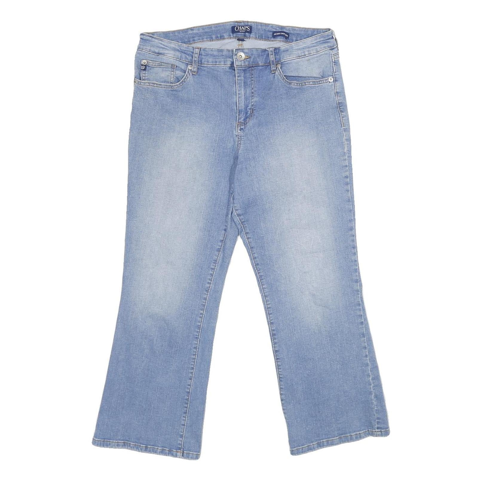 CHAPS Womens Jeans Blue Relaxed Straight Denim Light W31 L26 Classic Casual
