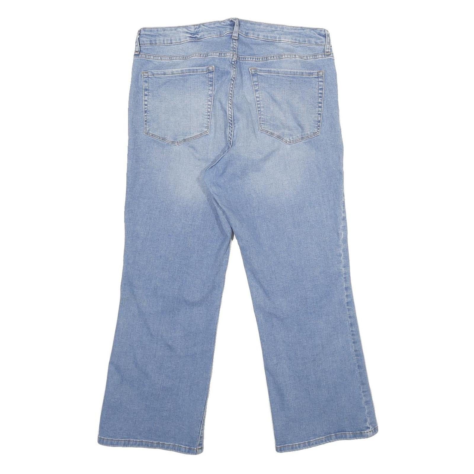 CHAPS Womens Jeans Blue Relaxed Straight Denim Light W31 L26 Classic Casual