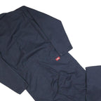 DICKIES Mens Navy Blue Cotton Blend Dungarees L W40 L30 Workwear Relaxed Fit