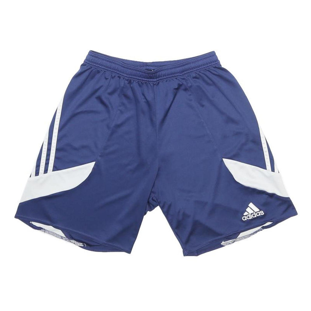 ADIDAS Mens Shorts Navy Blue White Casual Polyester S W22 Sports Gym Comfort