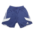 ADIDAS Mens Shorts Navy Blue White Casual Polyester S W22 Sports Gym Comfort