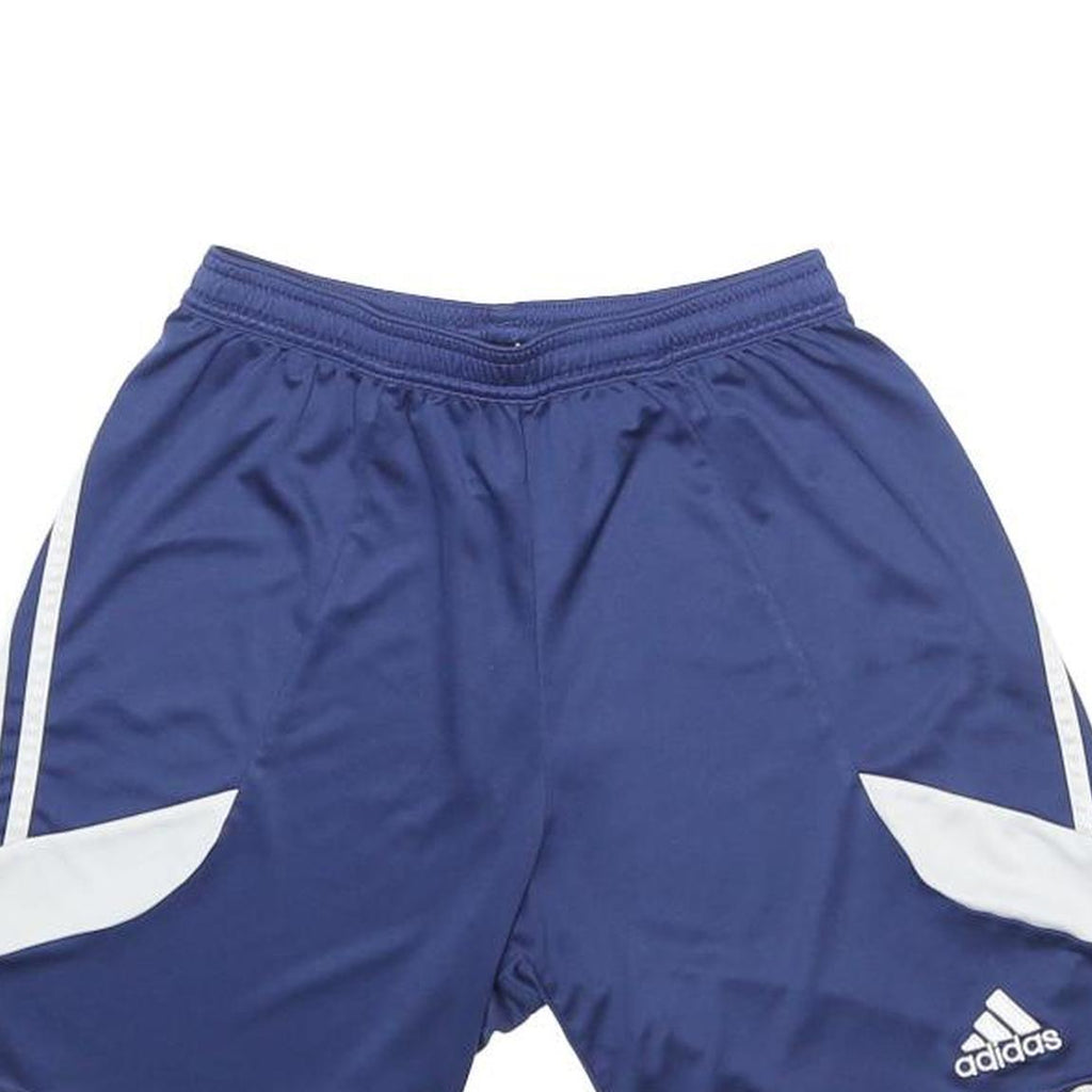 ADIDAS Mens Shorts Navy Blue White Casual Polyester S W22 Sports Gym Comfort