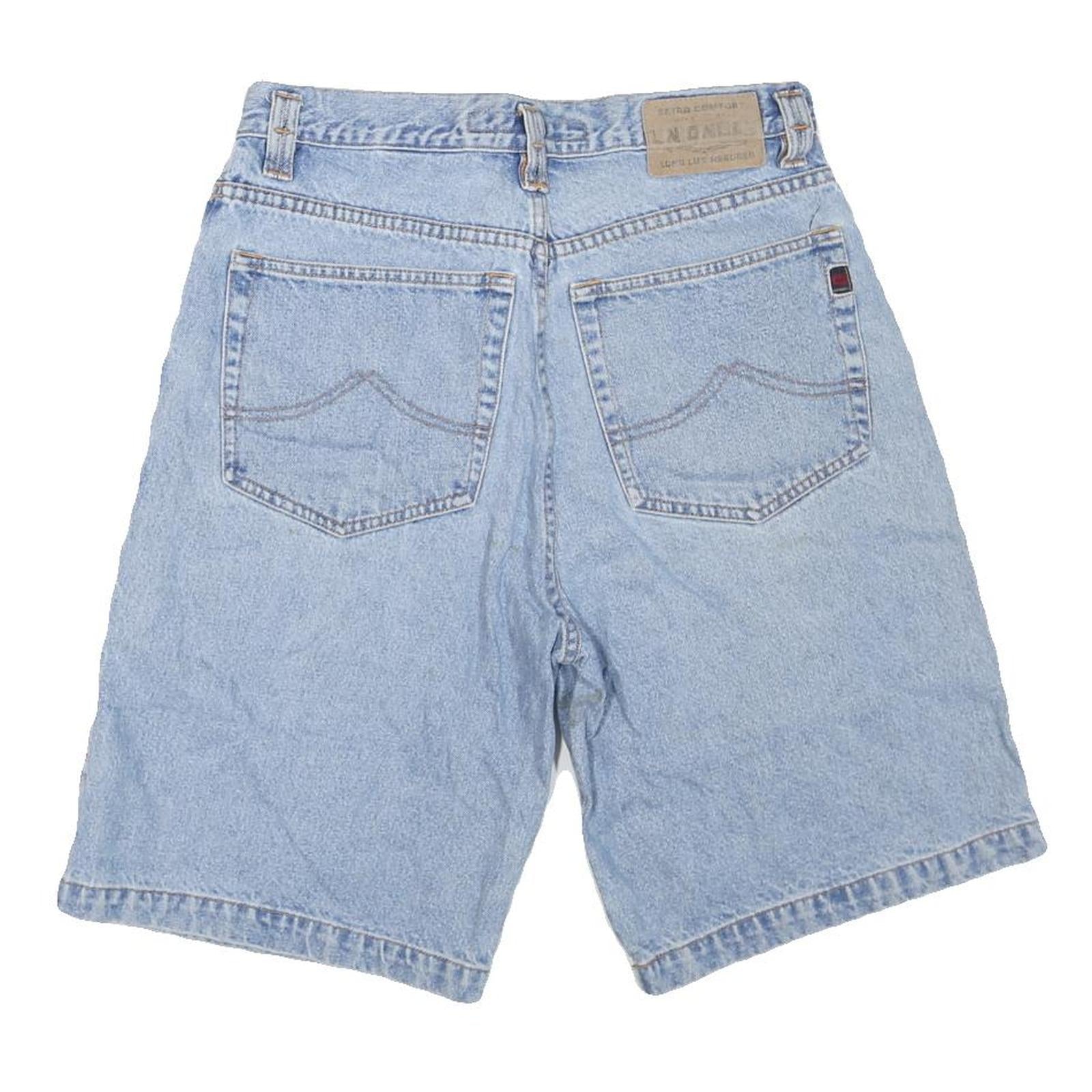 UNIONBAY Mens Denim Blue Casual Shorts M W32 Cotton Blend Classic Fit