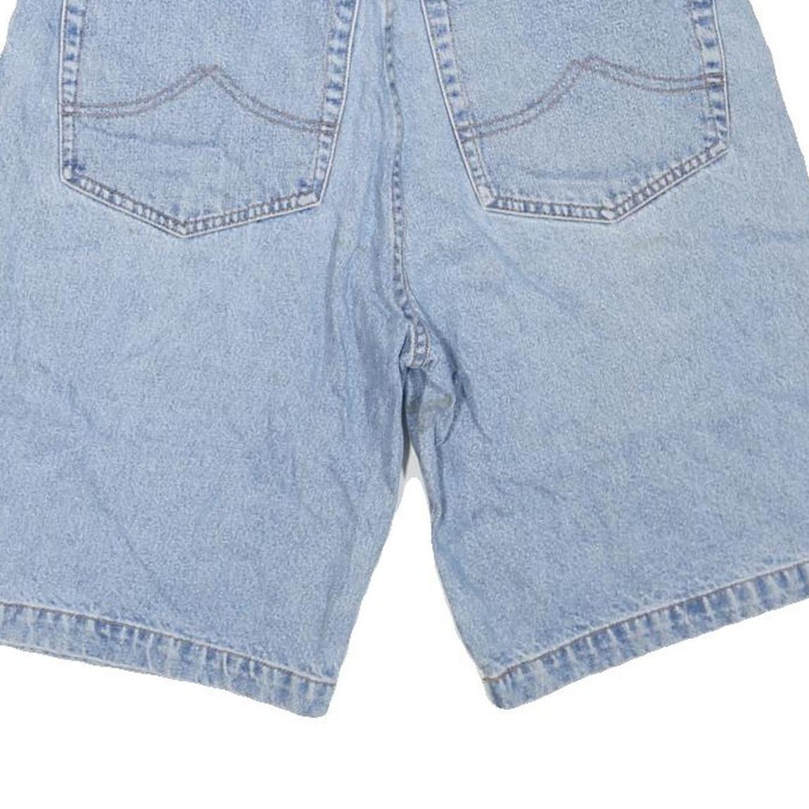 UNIONBAY Mens Denim Blue Casual Shorts M W32 Cotton Blend Classic Fit