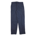 DULUTH Mens Cotton Navy Blue Regular Fit Straight Leg Trousers W34 L34 Workwear