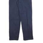 DULUTH Mens Cotton Navy Blue Regular Fit Straight Leg Trousers W34 L34 Workwear