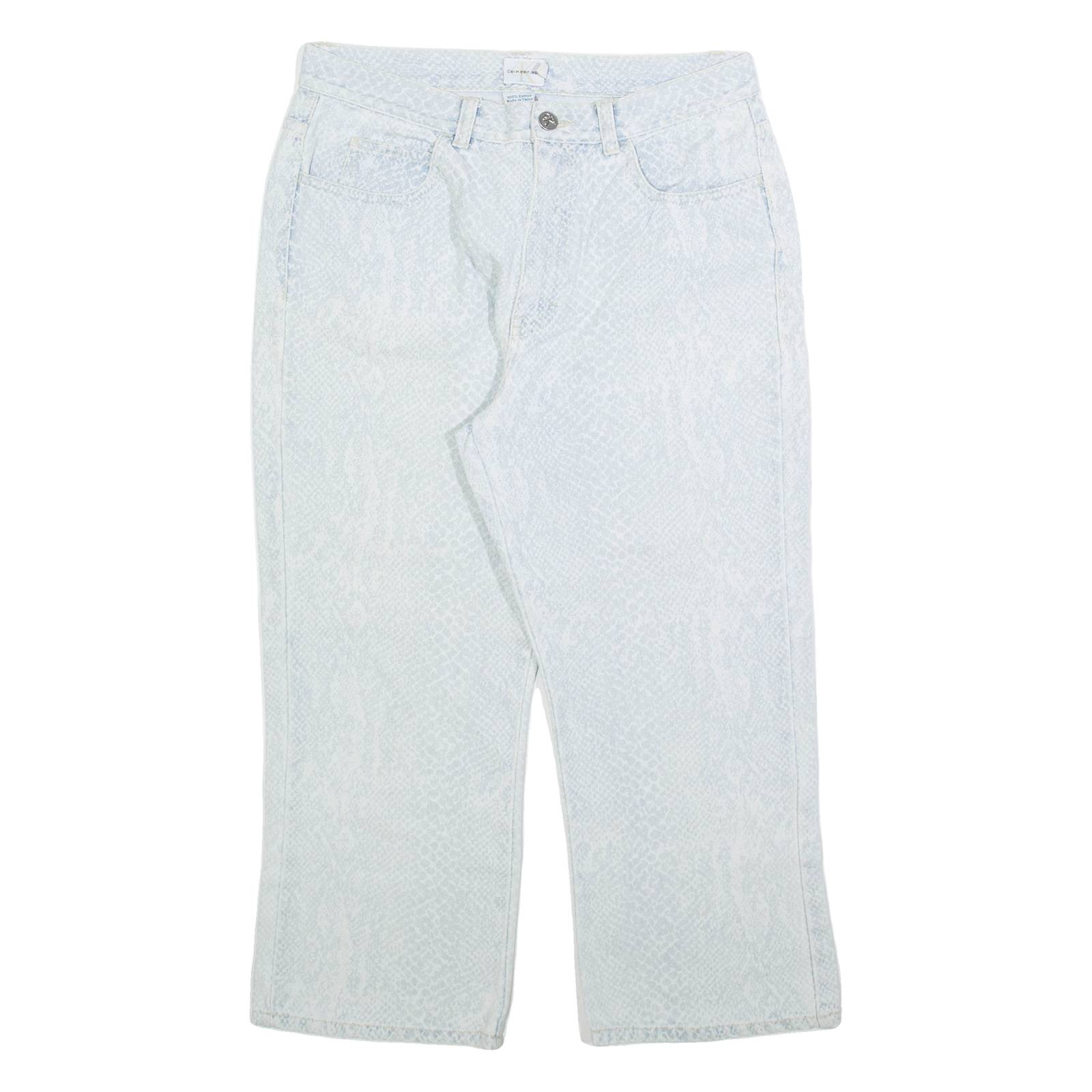 CALVIN KLEIN Womens Jeans Blue Regular Straight W29 L23