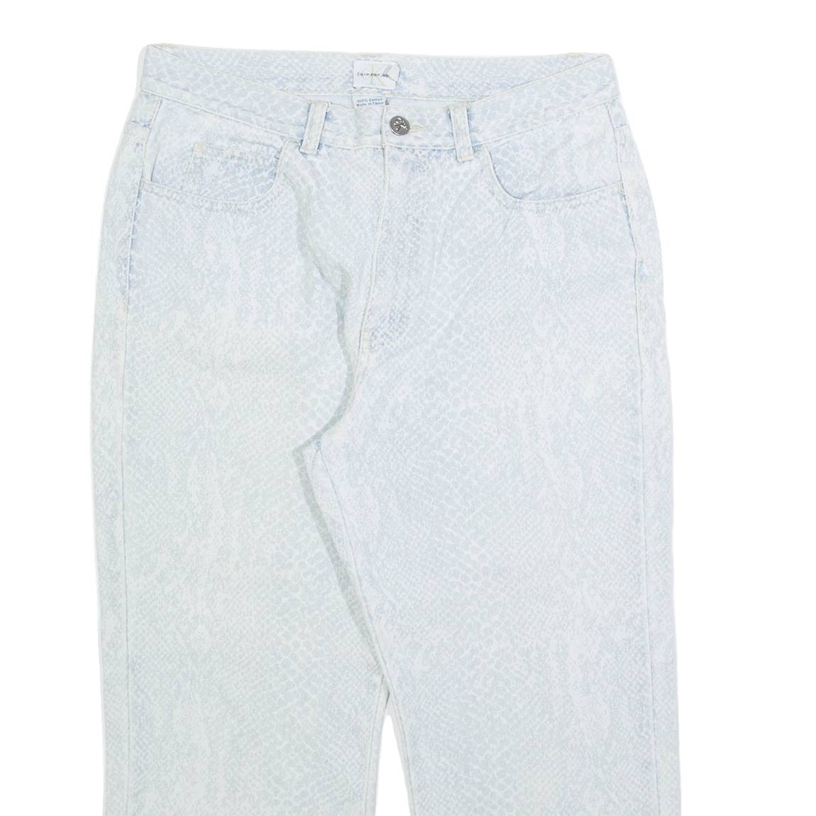 CALVIN KLEIN Womens Jeans Blue Regular Straight W29 L23